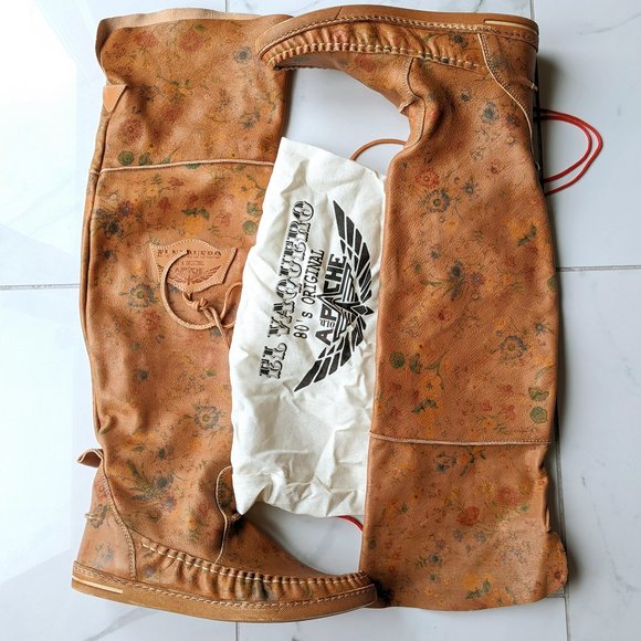 Free People El Vaquero Floral Knee Boots - Picture 3 of 7